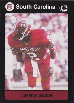 1991 Collegiate Collection South Carolina Gamecocks #17 Chris Wade Front