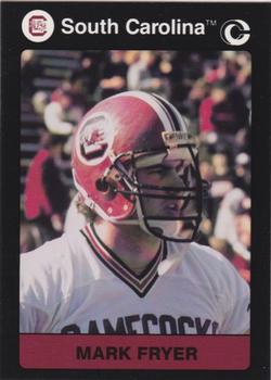 1991 Collegiate Collection South Carolina Gamecocks #127 Mark Fryer Front