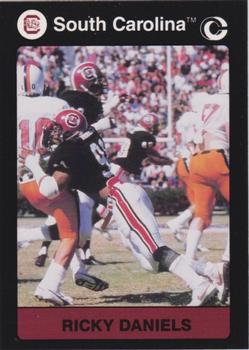 1991 Collegiate Collection South Carolina Gamecocks #139 Ricky Daniels Front