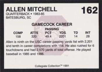 1991 Collegiate Collection South Carolina Gamecocks #162 Allen Mitchell Back