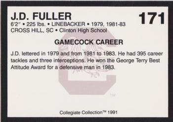 1991 Collegiate Collection South Carolina Gamecocks #171 J.D. Fuller Back