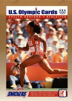 1992 Snickers U.S. Olympic #1 Evelyn Ashford Front
