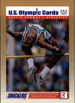 1992 Snickers U.S. Olympic #4 Hollis Conway Front