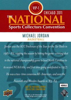 2011 Upper Deck National Convention VIP #VIP-1 Michael Jordan Back