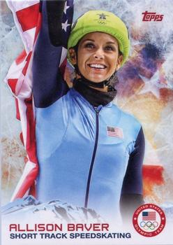 2014 Topps U.S. Olympic & Paralympic Team & Hopefuls #6 Allison Baver Front