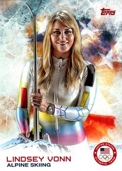 2014 Topps U.S. Olympic & Paralympic Team & Hopefuls #88 Lindsey Vonn Front
