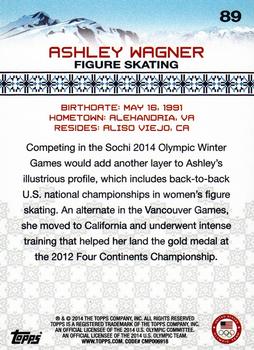 2014 Topps U.S. Olympic & Paralympic Team & Hopefuls #89 Ashley Wagner Back