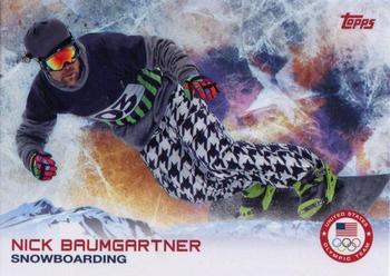 2014 Topps U.S. Olympic & Paralympic Team & Hopefuls #100 Nick Baumgartner Front