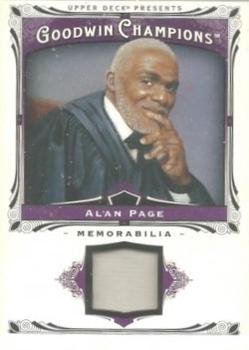 2013 Upper Deck Goodwin Champions - Memorabilia #M-AP Alan Page Front