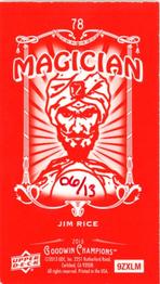 2013 Upper Deck Goodwin Champions - Mini Foil Magician Red #78 Jim Rice Back