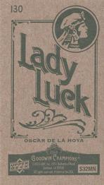 2013 Upper Deck Goodwin Champions - Mini Green #130 Oscar De La Hoya Back