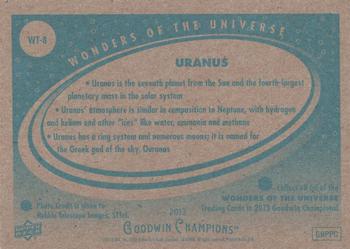 2013 Upper Deck Goodwin Champions - Wonders of the Universe #WT-8 Uranus Back
