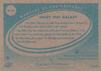 2013 Upper Deck Goodwin Champions - Wonders of the Universe #WT-20 Milky Way Galaxy Back