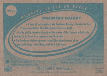 2013 Upper Deck Goodwin Champions - Wonders of the Universe #WT-25 Sombrero Galaxy Back