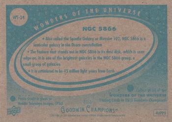 2013 Upper Deck Goodwin Champions - Wonders of the Universe #WT-34 NGC 5866 Back