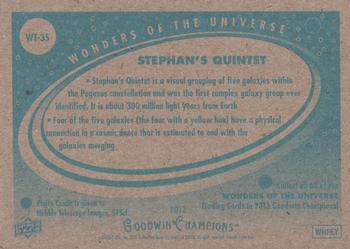 2013 Upper Deck Goodwin Champions - Wonders of the Universe #WT-35 Stephan's Quintet Back