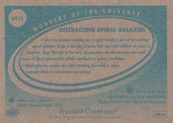 2013 Upper Deck Goodwin Champions - Wonders of the Universe #WT-53 Interacting Spiral Galaxies Back