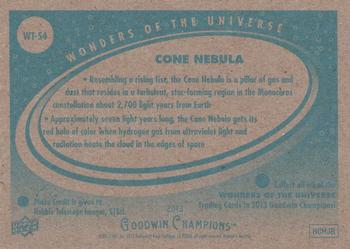 2013 Upper Deck Goodwin Champions - Wonders of the Universe #WT-54 Cone Nebula Back