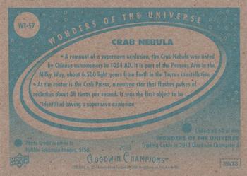 2013 Upper Deck Goodwin Champions - Wonders of the Universe #WT-57 Crab Nebula Back
