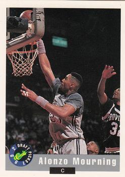 1992 Classic Card Show Promos #12 Alonzo Mourning Front