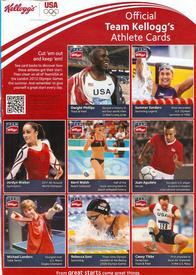 2012 Kellogg's Olympics #NNO Full Panel Front