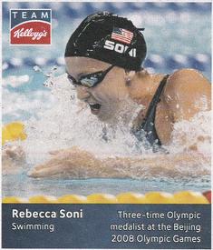 2012 Kellogg's Olympics #NNO Rebecca Soni Front