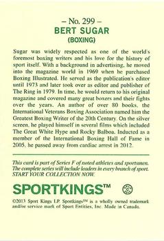 2013 Sportkings Series F #299 Bert Sugar Back