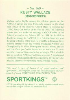 2009 Sportkings Series C #160 Rusty Wallace Back
