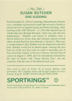 2010 Sportkings Series D #206 Susan Butcher Back