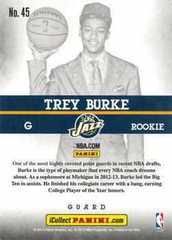 2013 Panini National Sports Collectors Convention - Lava Flow Refractor #45 Trey Burke Back