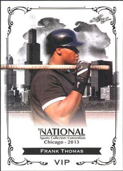 2013 Leaf National Sports Collectors Convention VIP Set #N-FT1 Frank Thomas Front