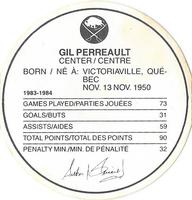 1984-85 Kellogg's Accordion Discs #NNO Gilbert Perreault Back
