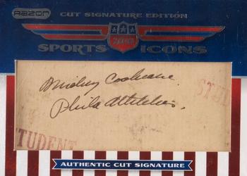 2010 Razor Sports Icons Cut Signature Edition #NNO Mickey Cochrane Front