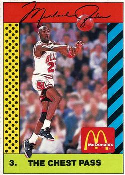 1990 McDonald's Sports Tips #3 Michael Jordan Front