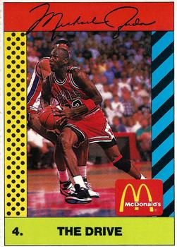 1990 McDonald's Sports Tips #4 Michael Jordan Front