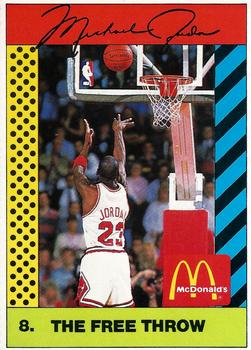 1990 McDonald's Sports Tips #8 Michael Jordan Front