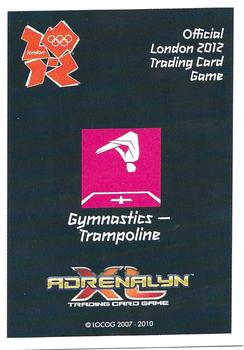 2012 Panini Adrenalyn XL London Olympics #167 Byrony Page Back