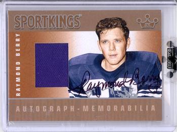 2010 Sportkings Series D - Autograph Memorabilia Silver #AM-RBE3 Raymond Berry Front