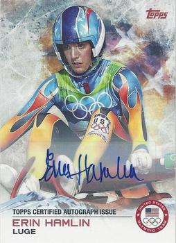 2014 Topps U.S. Olympic & Paralympic Team & Hopefuls - Autographs #42 Erin Hamlin Front