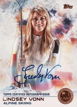 2014 Topps U.S. Olympic & Paralympic Team & Hopefuls - Autographs Bronze #88 Lindsey Vonn Front