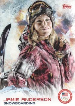 2014 Topps U.S. Olympic & Paralympic Team & Hopefuls - Bronze #4 Jamie Anderson Front
