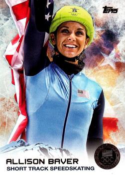 2014 Topps U.S. Olympic & Paralympic Team & Hopefuls - Bronze #6 Allison Baver Front