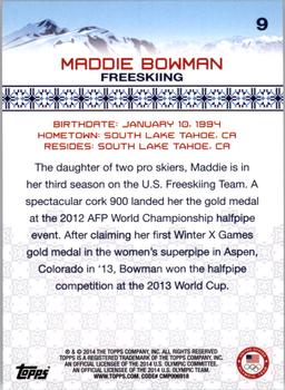 2014 Topps U.S. Olympic & Paralympic Team & Hopefuls - Bronze #9 Maddie Bowman Back