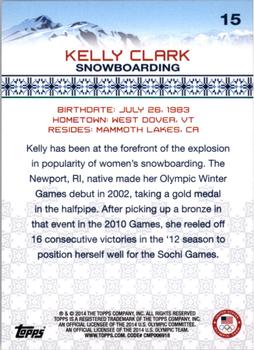 2014 Topps U.S. Olympic & Paralympic Team & Hopefuls - Bronze #15 Kelly Clark Back