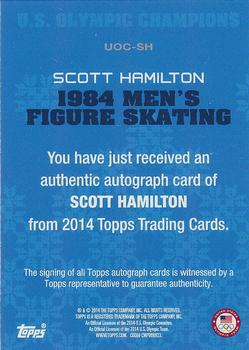 2014 Topps U.S. Olympic & Paralympic Team & Hopefuls - Champions Autographs #UOC-SH Scott Hamilton Back