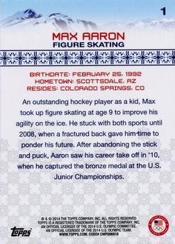 2014 Topps U.S. Olympic & Paralympic Team & Hopefuls - Gold #1 Max Aaron Back