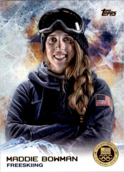 2014 Topps U.S. Olympic & Paralympic Team & Hopefuls - Gold #9 Maddie Bowman Front