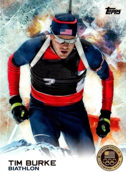 2014 Topps U.S. Olympic & Paralympic Team & Hopefuls - Gold #12 Tim Burke Front