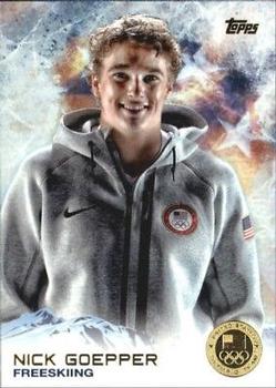 2014 Topps U.S. Olympic & Paralympic Team & Hopefuls - Gold #39 Nick Goepper Front