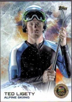 2014 Topps U.S. Olympic & Paralympic Team & Hopefuls - Gold #56 Ted Ligety Front